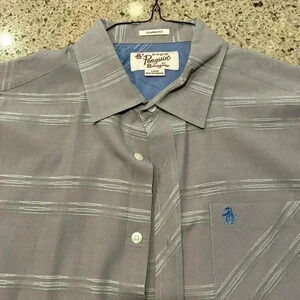 Original Penguin Classic Fit Short Sleeve Casual Button Down Shirt